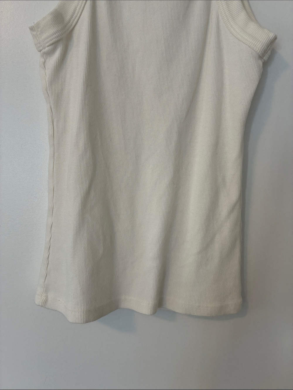 Reformation Tasha Ivory Ribbed Racer Tank - Picture 12 of 12